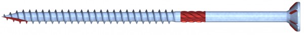 gelbrot Spanplattenschraube 6,0 x 140 Torx Sternantrieb Teilgewinde verzinkt