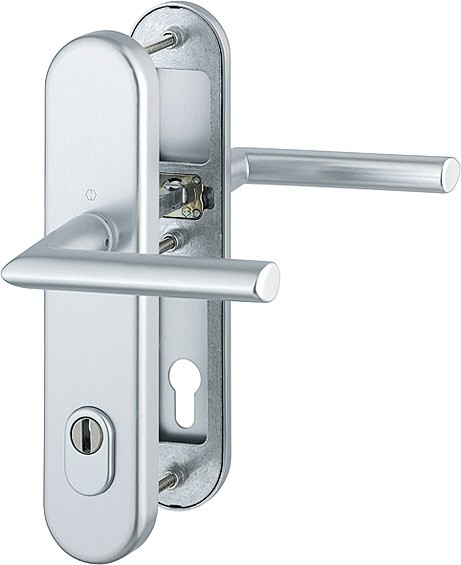 Hoppe Türgriffgarnitur Stockholm ES1 F1 Aluminium natur 1140/3332ZA/3410