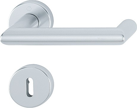 Hoppe Türgriffgarnitur Rotterdam OB F1 Aluminium natur 1401/42KV/42KVS