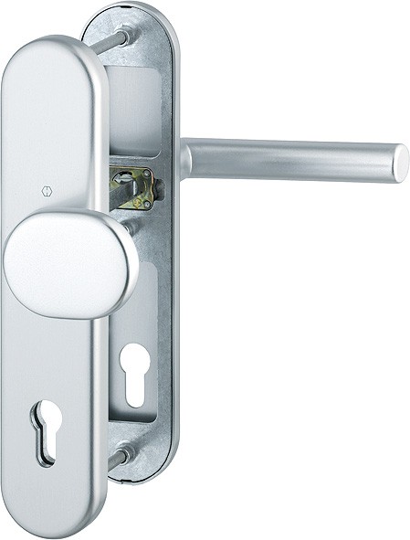 Hoppe Wechselgarnitur Amsterdam ES1 F1 Aluminium natur 86G/3331/3310/1400