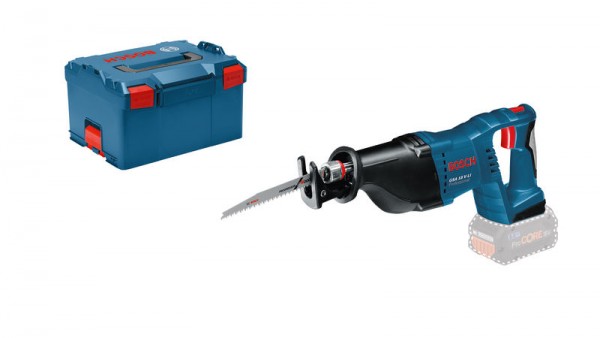 Bosch Akku-Säbelsäge GSA 18 V-LI, Solo Version L-BOXX