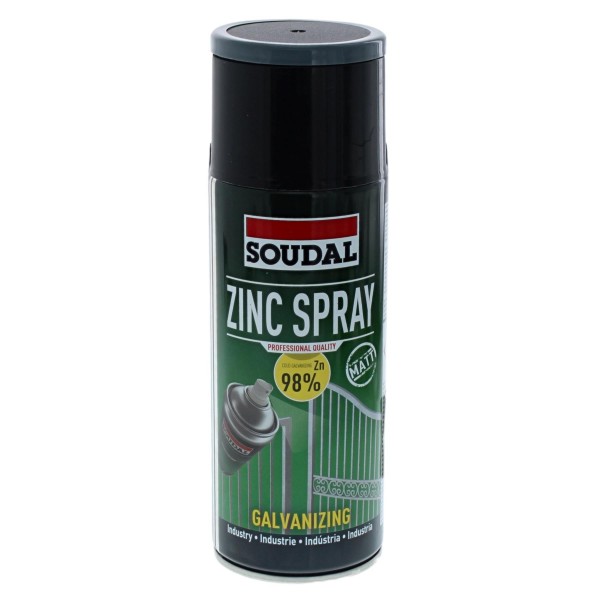 Soudal Zink-Spray 98% Acryl matt 400 ml