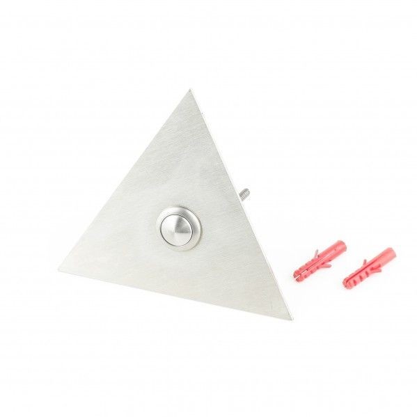 ToniTec V2A Klingelschild Edelstahl Klingelplatte dreickig # 519292