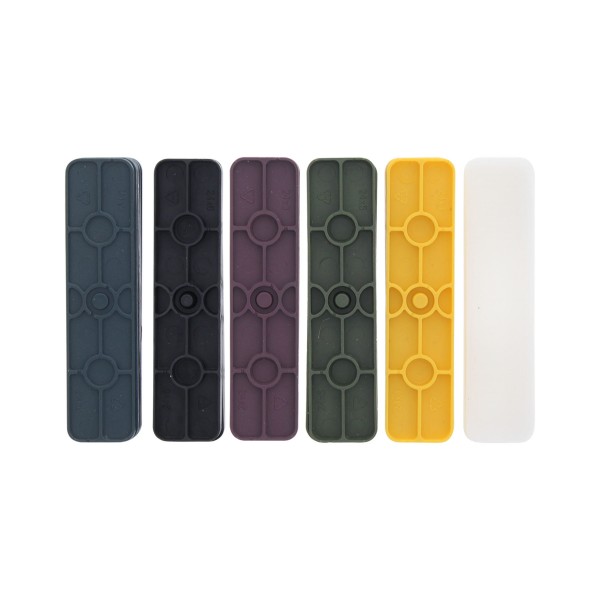 ToniTec® Verglasungsklotz-Set Unterleger Verglasungsklötze je 100 Stück 24 x 1, 2, 3, 4, 5, 6 mm sortiert