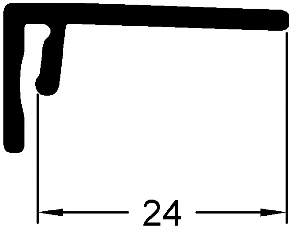 Gutmann Putzkantenprofil PK 24 / 500 in RAL 9016 beschichtet