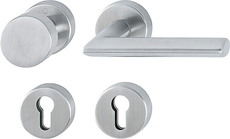 Hoppe FS Wechselgarnitur Stockholm PZ F69 Edelstahl matt FS-E58/42H/42HS/1140