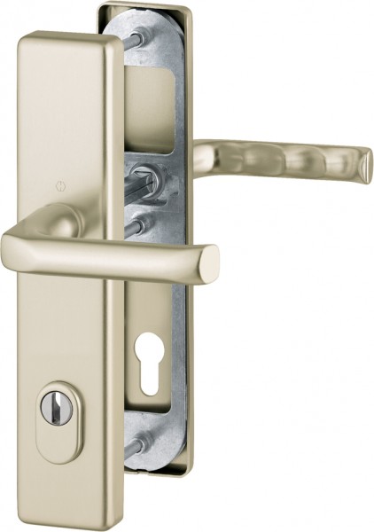 Hoppe HT Türgriffgarnitur London F2 Aluminium neusilber 92 mm PZ