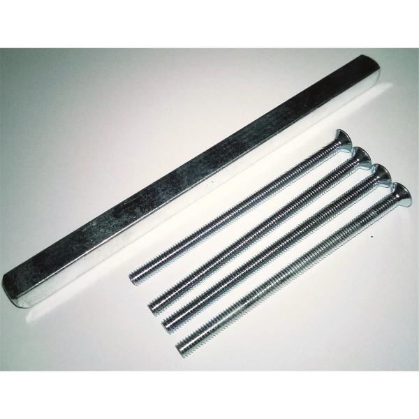 gelbrot Schraubenset zu Rosettengarnitur Kl. 3 / Kl. 4 für TS 67 - 76