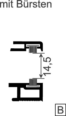 [DS] MENKE Rollladenführung 55 x 32 mm , weiß