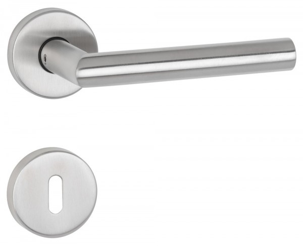 Hermat ZT Rosettengarnitur BASIC 02 / 19 mm BB OF 60 Edelstahl matt