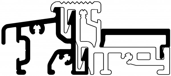 Gutmann Bodenschwelle für Haustüren Lg. 6 mtr. Weser 74/32-TI EV 1 eloxiert VE = 30 mtr