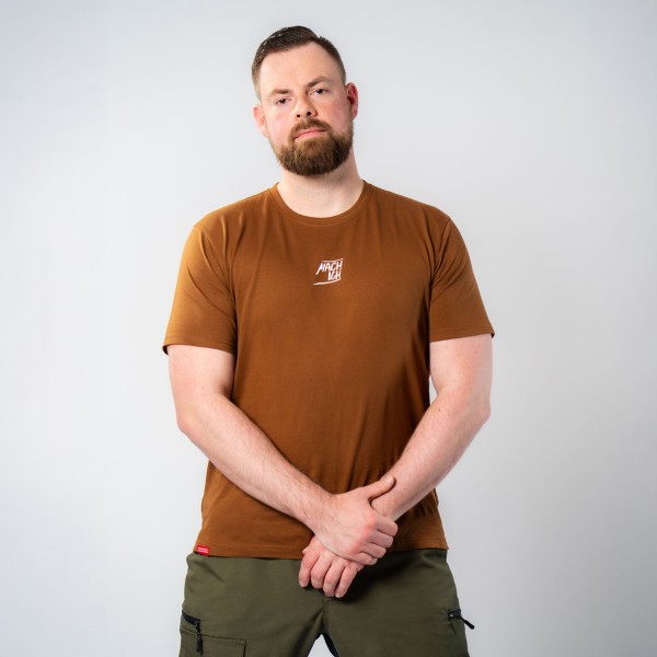 MACH ICH® T-Shirt mit Classic Logo Unisex (Ziegelbraun)