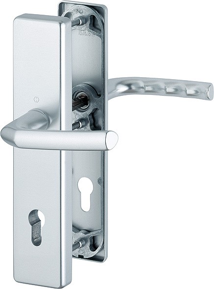 Hoppe Türgriffgarnitur Birmingham ES0 F1 Aluminium natur 92 m PZ