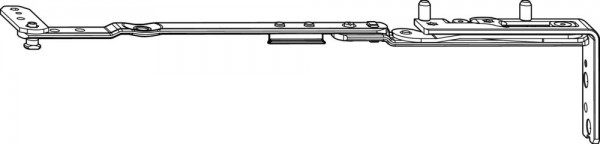 Roto NT Designo II Axerarm H 24 mm glatter Falz rechts