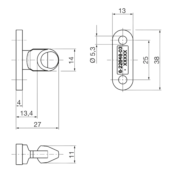 GU Riegelbolzen GU 934/937 6-22648-03