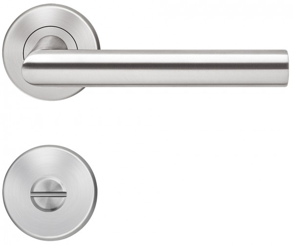 Karcher Drückergarnitur Slim Style E300D BAD Edelstahl matt , mit neuem Badknebel