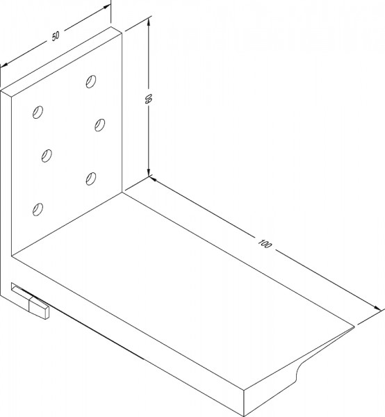 Gutmann Schwellenhalter SH Weser schwarz links