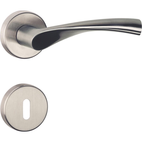 Hermat ZT Rosettengarnitur BB TWIST ER 60 Edelstahl matt