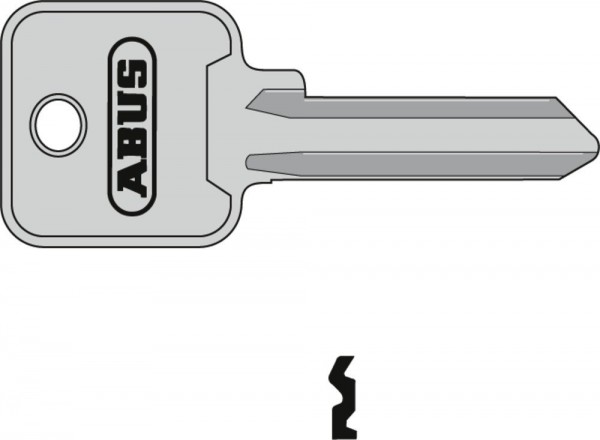 ABUS Rohling Vorhangschloss 85/50+60 R, 82/90, 90/50, 92/80