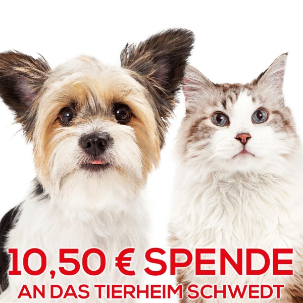 Wir unterstützen für Sie das Tierheim Schwedt/Oder mit 10,50€ - Vielen lieben DANK!
