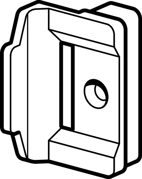 Roto Mittelschließer verd. Flügelteil Nr. 13 RAL 7004 NT