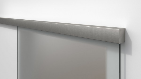 Hermat Schiebetür Klemmbeschlag 9171 San Remo für Ganzglastüren F9 Edelstahlfarben