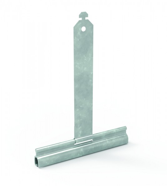 Befestigungsfeder für Neubauprofile mit Nase Länge 205 mm Federstärke 0,25 mm beschichtet