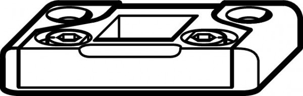 Roto NT Schließstück verstellbar 1-loch. Eurofalz 18 mm, N707A10106