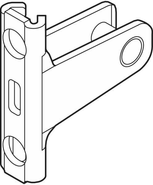 Blum LBX Frontbefestigung zum Anschrauben für Höhe N