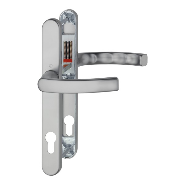 Hoppe Profiltür Garnitur Liege F9 Alu stahl 92mm PZ