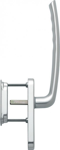 HOPPE HS-Garnitur mit Muschel Tokyo F1 Alu silberfarben HS-571/431N-AS/422