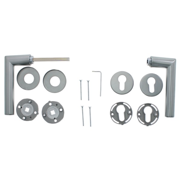 HOPPE Zimmetür Garnitur 1140/42KV/42KVS Rückholfunktion Schnellstift PZ F9
