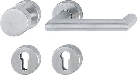 Hoppe FS Wechselgarnitur Rotterdam PZ F69 Edelstahl matt FS-E58/42H/42HS/1401