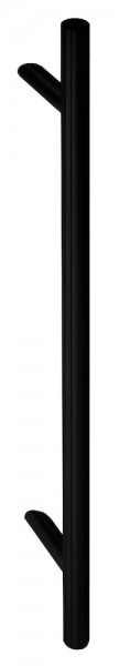 gelbrot Stangengriff Ø 30 mm 1200/ 1000 2 schräge Stützen schwarz matt