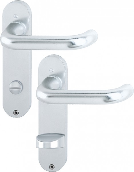 Hoppe Badgarnitur Paris F1 Aluminium natur 138L/300K 78 mm SK/OL