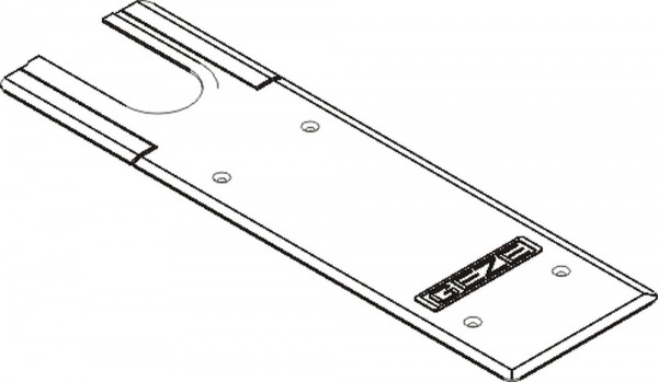 GEZE Deckplatte Nirosta TS 550 NV