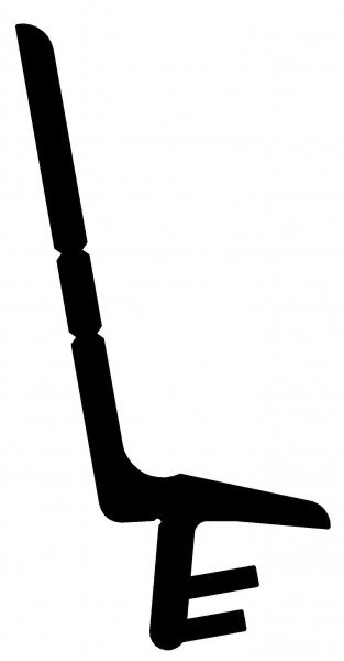 Roto Stulpdichtung S 7583 a graphitgrau auf Spulen a 150 mtr