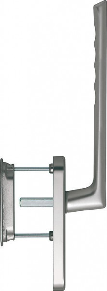 HOPPE HS-Garnitur mit Muschel Brest F9 10x73 mm , ungelocht , 180°