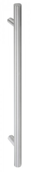 Hermat Stoßgriff Edelstahl Serie 8000 Ø 30 mm Länge 1600 mm, Achsmaß 1300 mm