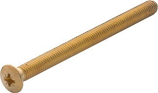 HOPPE Gewindeschraube Linsenkopf M6X95 / Z-2 / ST-8.8 / vermessingt