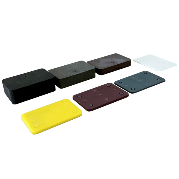 gelbrot Unterlegplatte 40 x 60 x 10 mm Kunststoff braun a 500 Stück