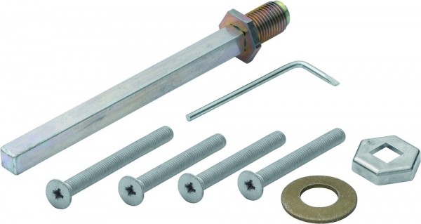 HOPPE Zubehörset für Knopf/Griff verzinkt unsichtbare Befestigung 8mm 57-67mm