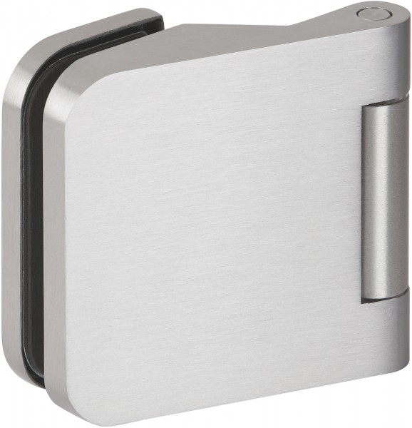 Hermat Glastür Bänder 3tlg. OF 20 Edelstahlfarben