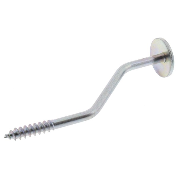 GSG Fensterpuffer gekröpft D 22 x 100 mm mit Holzgewinde D 6,2 mm hell verzinkt