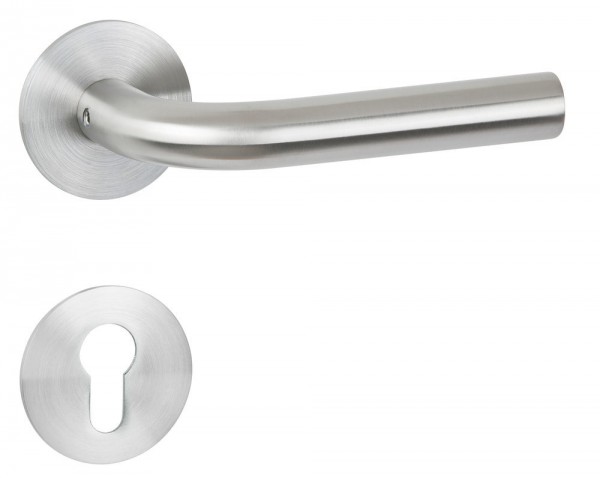 Hermat ZT - Drückergarnitur 1802 BASIC 03 Oberfl. 60 (Edelstahl matt)