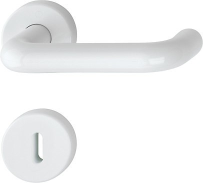 HOPPE Türgriffgarnitur Paris K138/15/15S F9016 verkehrsweiß OB