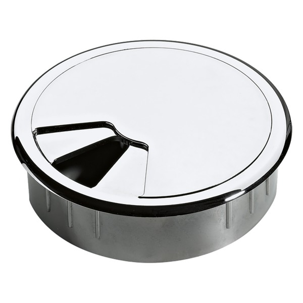 Hettich Abdeckung für Kabelausschnitte rund Drm. 80 Chrom Optik glanz