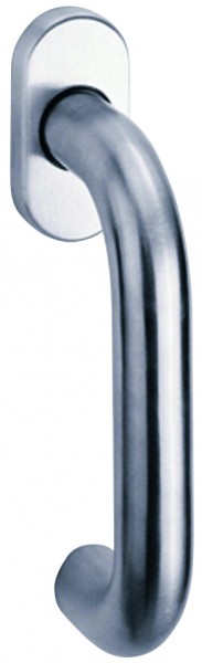 gelbrot ER Fenstergriff m Kugelrasterung matt 1202 7 mm Vierkant Stift