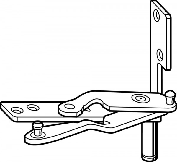 Roto NT Designo Ecklager, 9er Achse, Falztiefe mind. 20 mm, rechts