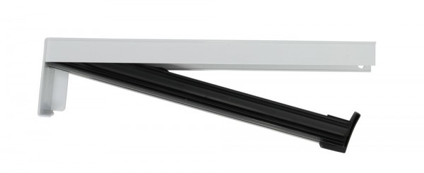 DELWO Gleitabschluss GAA 400 165 mm links E6/EV1 eloxiert Putzkante 25 mm